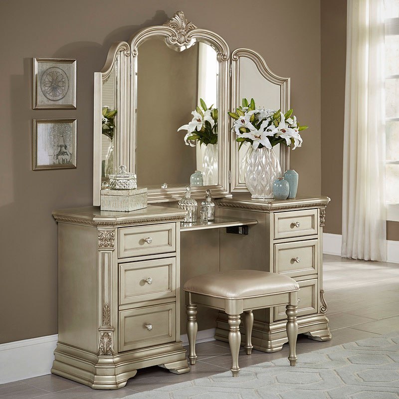 vanity with dresser