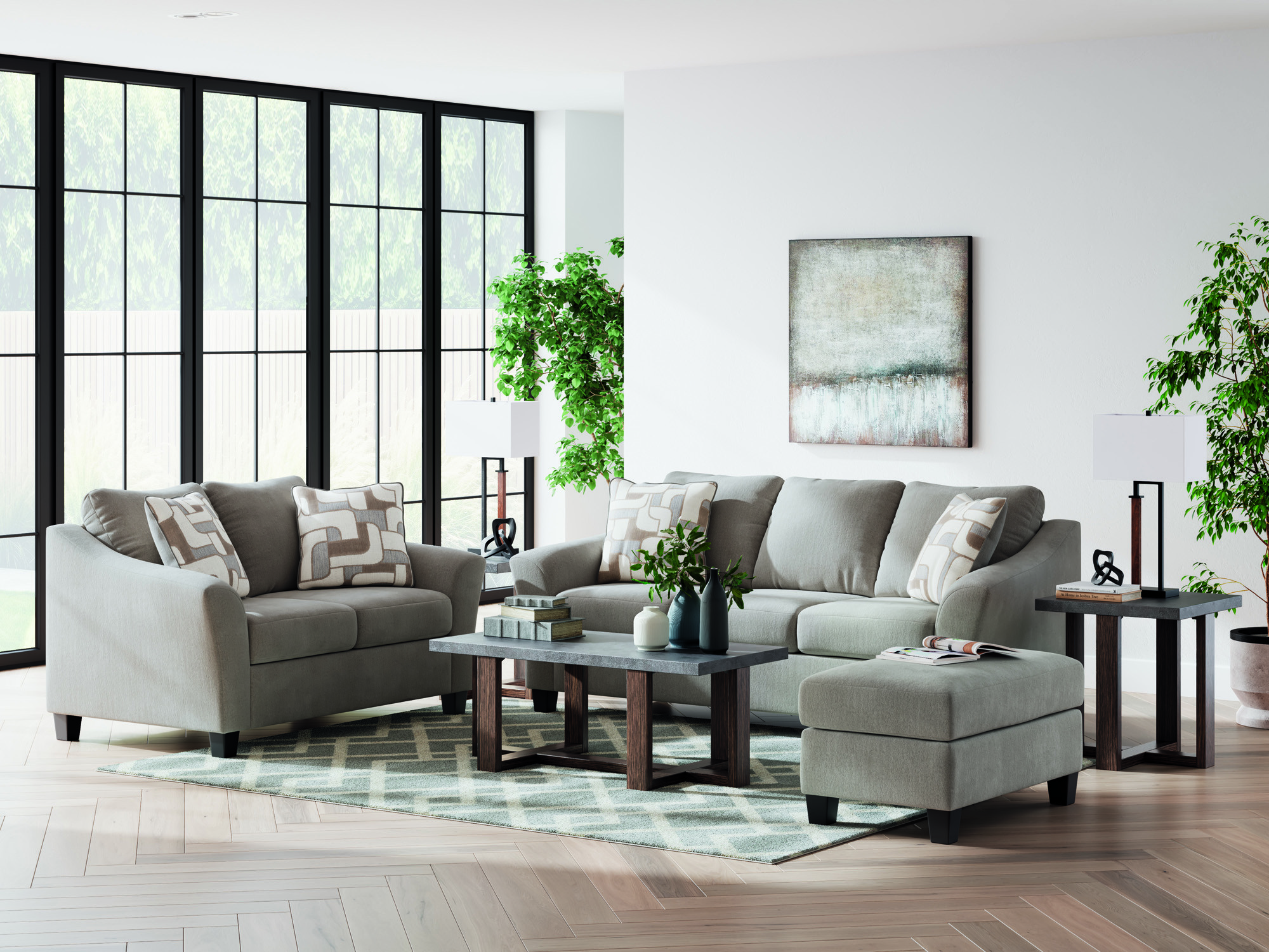Willarae Taupe Living Room Set by Benchcraft | FurniturePick