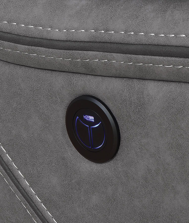 Camargue Power Reclining Sectional (Grey) Coaster Furniture FurniturePick