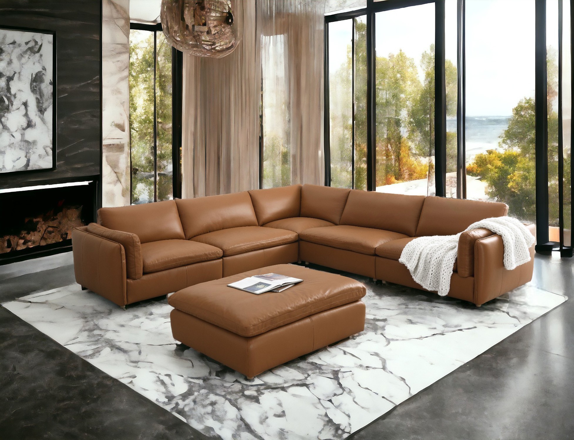 Brighton Sectional Set by Acme Furniture | FurniturePick