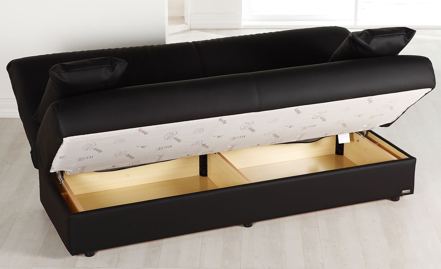 Regata Click Clack Sofa Bed (Escudo Black) Bellona