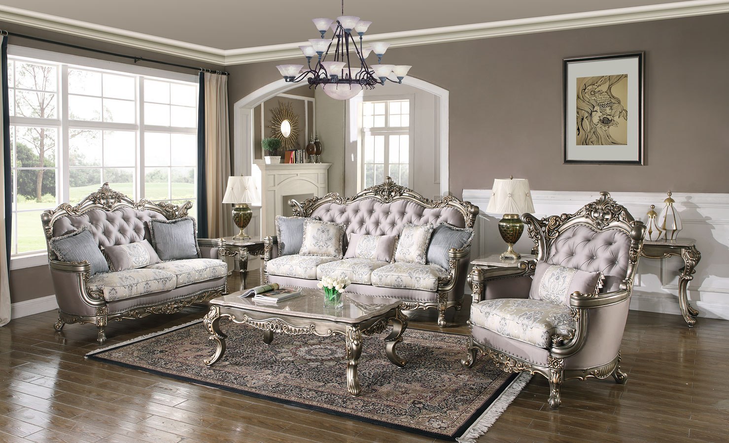 Ophelia Living Room Set By New Classic