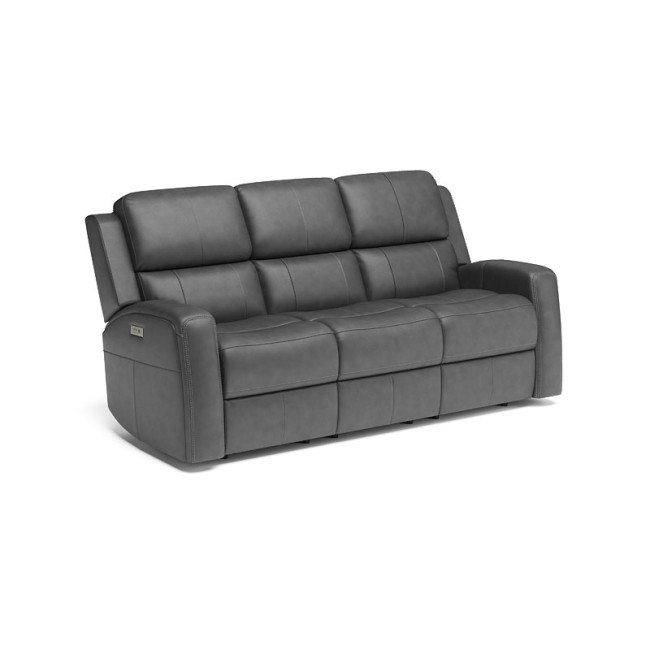 Linden Power Reclining Sofa Gray By