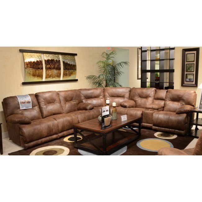 Voyager Reclining Sectional Elk By