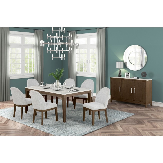 Essence Brown Rectangular Dining Room Set