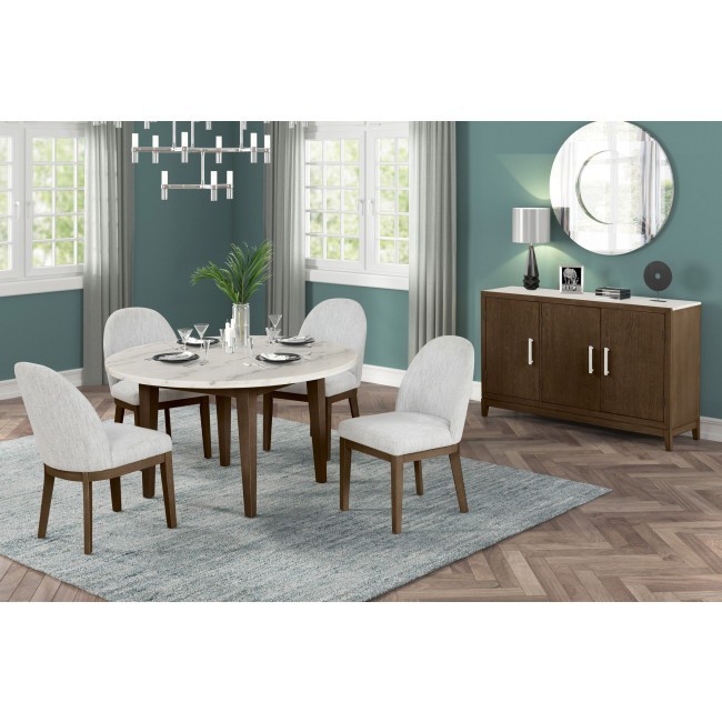 Essence Brown Round Dining Room Set