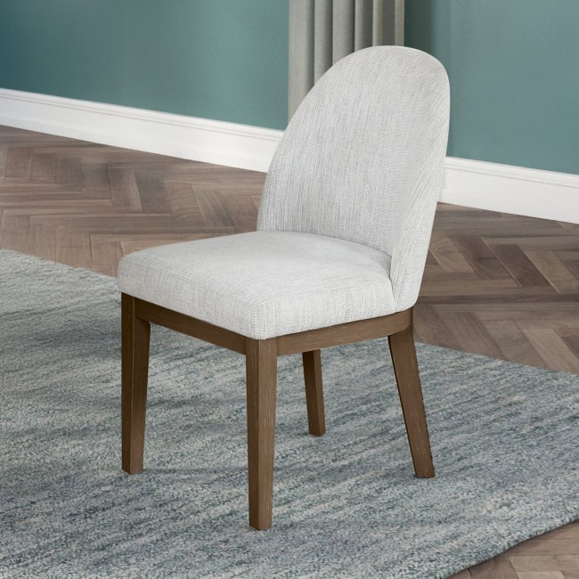 Essence Brown Upholstered Side Chair (Set of 2)