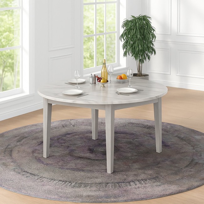 Essence Gray Round Dining Table