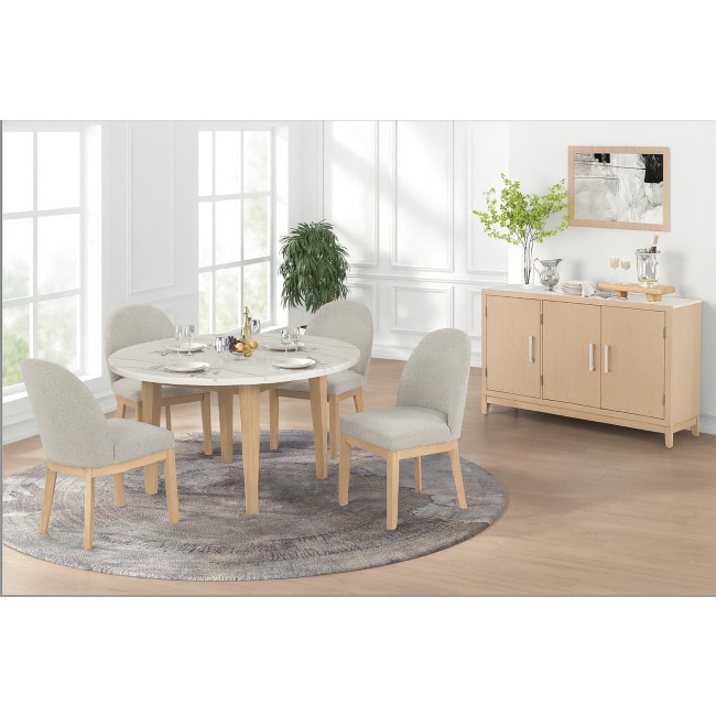 Essence Natural Round Dining Room Set