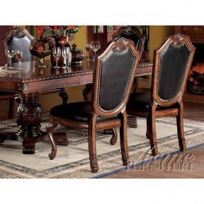 Chateau De Ville PU Leather Side Chair (Set of 2)