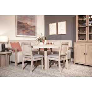 Gibson Breakfast Nook Set w/ Blair Cane Back Chairs