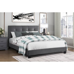 Newberry Dark Gray Queen Platform Bed