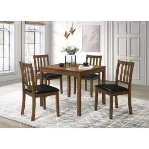 Parkwood 5-Piece Dining Room Set (Honey Brown)