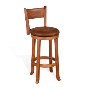Sedona 30 Inch Swivel Cushion Seat Barstool (Set of 2)