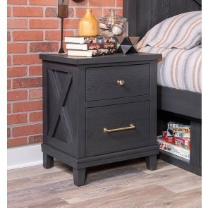 Flatiron Nightstand w/ USB (Midnight)