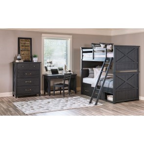 Flatiron Youth Bunk Bedroom Set (Midnight)