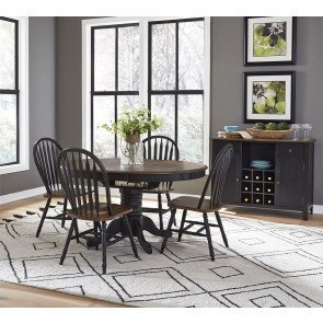 Carolina Crossing Oval Dining Room Set (Antique Black)