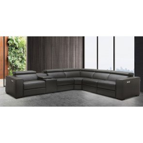 Picasso Reclining Sectional (Dark Grey)