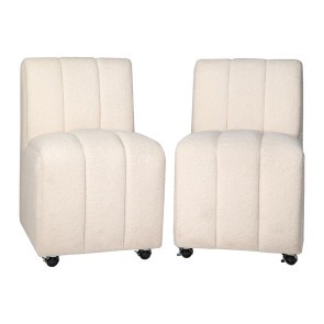 Tess Castered Chair (Set of 2)