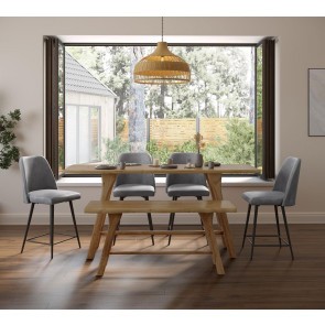 Sedona Counter Height Dining Set w/ Grey Chairs