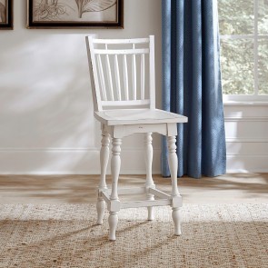 Magnolia Manor Spindle Back Swivel Counter Height Chair (Set of 2)