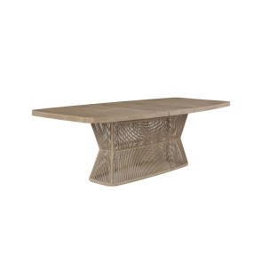 Tilston Toffee Rope Pedestal Dining Table