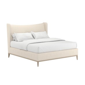 Edwin Creme Upholstered Bed