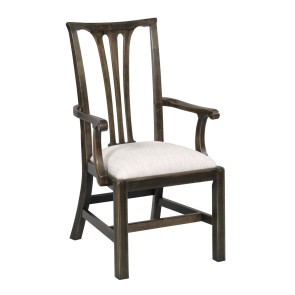 Bridgetown Fitts Black Arm Chair (Set of 2)