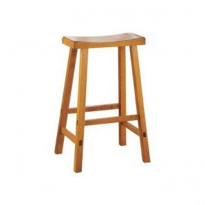 Saddleback 24 Inch Stool (Oak) (Set of 2)