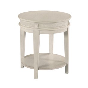 Serra-Hamilton Classic White Round End Table