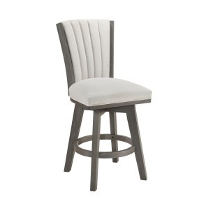 Corvallis Beige Swivel Counter Height Chair (Set of 2)