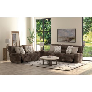 Lynx Mocha Power Reclining Living Room Set w/ Zero Gravity