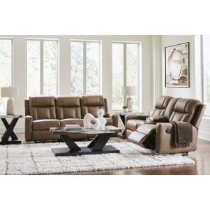 Mackmenville Caramel Reclining Living Room Set