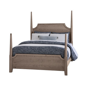 Tide and Timber Grey Oak Pencil Poster Bed