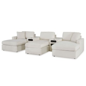 Modmax Oyster 5-Piece Chaise Theater Sectional w/ Options