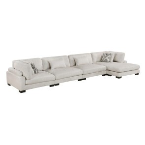 Tinley Beige 4-Piece Modular Sectional w/ Chaise