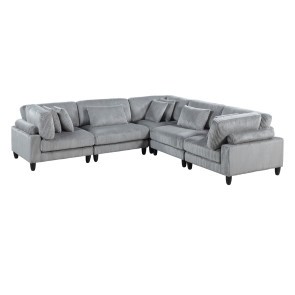 Robstown Gray 5-Piece Modular Sectional