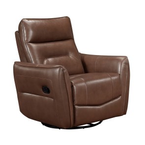 Thomas Toffee Brown Swivel Glider Recliner