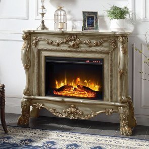 Dresden Fireplace (Gold Patina)