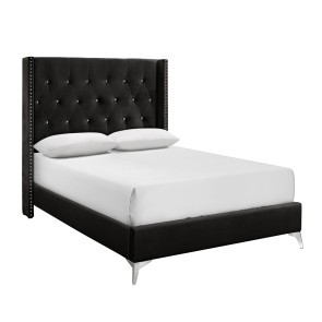 Huxley Upholstered Bed (Black)