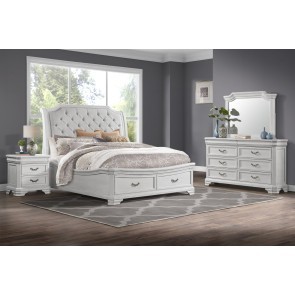 Lyndhurst Storage Bedroom Set (Vintage White)