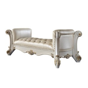 Vendome Antique Pearl Bench