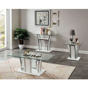 Staten Occasional Table Set (White)