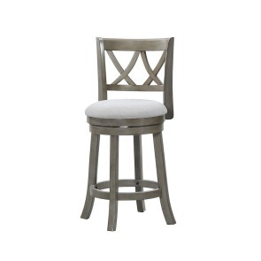 D01833 Antique Grey 24 inch Swivel Counter Stool