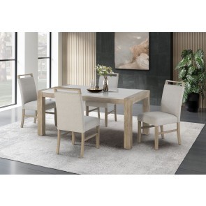 D1321 Dining Room Set w/ Light Grey Chairs