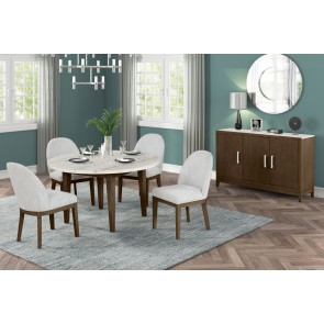 Essence Brown Round Dining Room Set