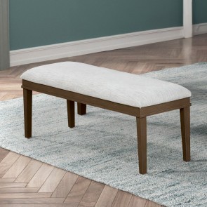 Essence Brown Cushioned Bench