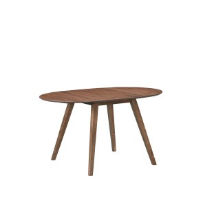 Oscar Walnut Oval Drop Leaf Dining Table