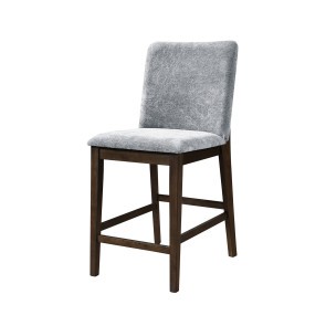 Kody Stone Gray Upholstered Counter Height Chair (Set of 2)