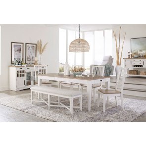 Americana Modern Dining Room Set w/ Bench